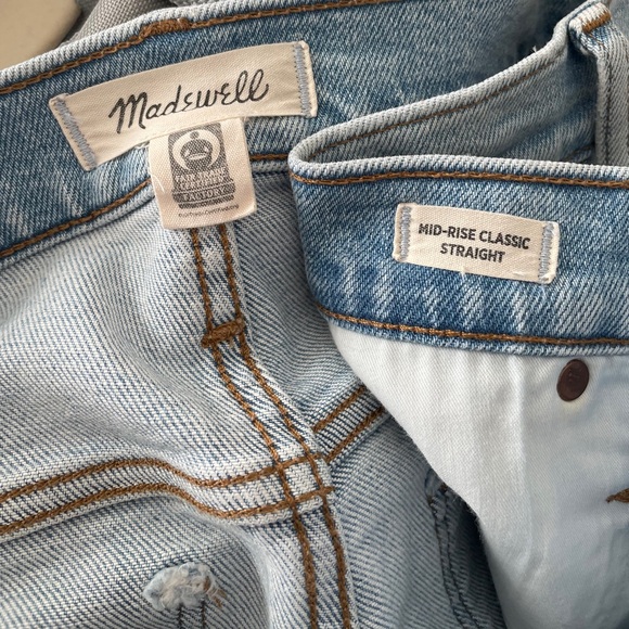 Madewell Mid-Rise Classic Straight Jean - Picture 3 of 3